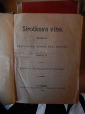 kniha Sirotkova vina román, Národní politika 1902