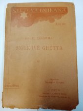 kniha Snílkové Ghetta, J. Otto 1901