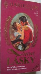 kniha Dávné lásky Dvě historické romance, Harlequin 1995