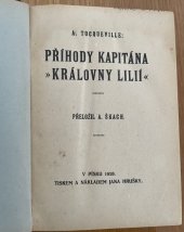 kniha Příhody kapitána "Královny lilií", Jan Hruška 1926