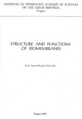 kniha Struktura a funkce biomembrán, Masarykova univerzita 1996