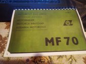 kniha MF70 -Motorový žací stroj Návod k obsluze, Agrozet 1984