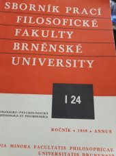 kniha Sborník prací Filozofické fakulty brněnské univerzity., Univerzita Jana Evangelisty Purkyně 1990