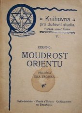 kniha Moudrost Orientu, Vaněk a Votava na Smíchově [distributor] 1929