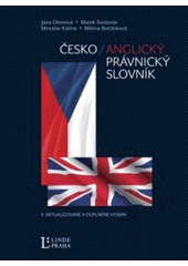 kniha Česko-anglický právnický slovník, Linde 2010
