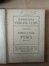 kniha Ptáci drobná prósa, Meditace 1910