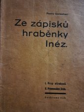 kniha Ze zápisků hraběnky Inéz, s.n. 