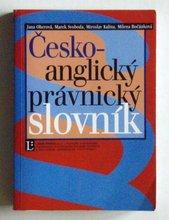 kniha Česko-anglický právnický slovník, Linde 1999