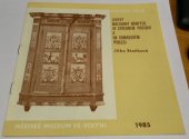 kniha Lidový malovaný nábytek ve středním Pootaví a na Šumavském Podlesí, Měst. muzeum 1985