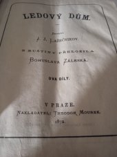 kniha Ledový dům, Theodor Mourek 1872