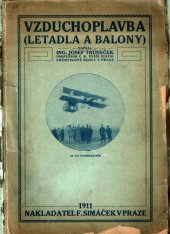 kniha Vzduchoplavba (létadla a balony), F. Šimáček 1911