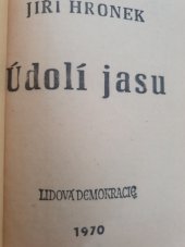 kniha Údolí jasu Román, Lidová demokracie 1970