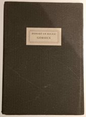 kniha Gobseck, [Arno Sáňka] 1925