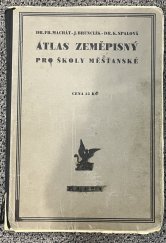 kniha Atlas zeměpisný pro školy měšťanské, Neubert a synové 1938