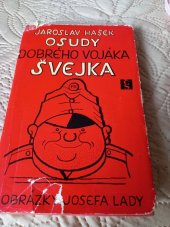 kniha Osudy dobrého vojáka Švejka s obrázky  Josefa Lady, Československý spisovatel 1967