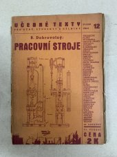 kniha Pracovní stroje, s.n. 1939