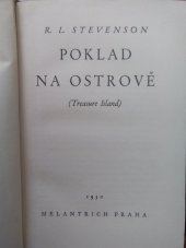 kniha Poklad na ostrově, Melantrich 1930