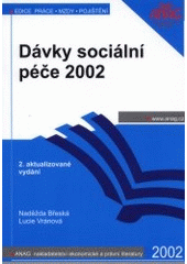 kniha Dávky sociální péče 2002, Anag 2002