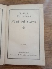 kniha Páni od stavu, Promberger 1919