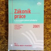 kniha Zákoník práce a související právní předpisy s komentářem 2001, Anag 2001