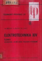 kniha Elektrotechnika. XIV. - Články galvanické, akumulační, palivové a fyzikální, SNTL 1968