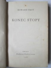 kniha Konec stopy, Svoboda 1947