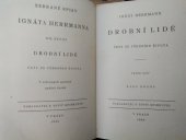 kniha Drobní lidé Ř. 2 črty ze všedního života., F. Topič 1925