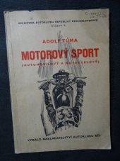 kniha Motorový sport (Automobilový a motocyklový), Autoklub RČs. 1946