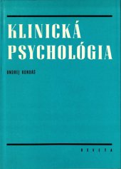 kniha Klinická psychológia, Osveta 1980