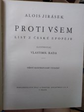 kniha Proti všem list z české epopeje, Šolc a Šimáček 1946