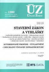 kniha ÚZ č. 1260 Stavební zákon - úplné znění předpisů, Sagit 2018