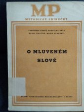 kniha O mluveném slově, Státní pedagogické nakladatelství 1954