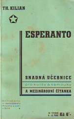 kniha Esperanto [Snadná] učebnice [pro kursy a samouky a mezinárodní] čítanka, Pokorný a spol. 1937