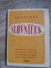 kniha Kulturní slovníček, Práce 1945