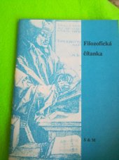 kniha Filozofická čítanka učební text pro střední školy, S & M 1994