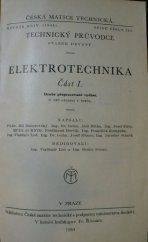 kniha Elektrotechnika. Část I, Česká matice technická 1944