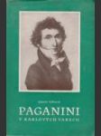 kniha Paganini v Karlových Varech, Krajské nakladatelství 1961