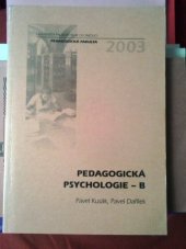 kniha Pedagogická psychologie., Vydavatelství Univerzity Palackého 1998