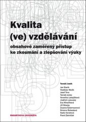 kniha Kvalita (ve) vzdělávání, Muni press 2016