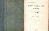 kniha Dějiny literatury italské od počátku až po naši dobu, Jan Laichter 1907