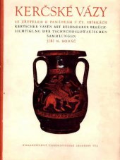 kniha Kerčské vázy se zřetelem k památkám v československých sbírkách, Československá akademie věd 1958