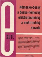 kniha Německo-český a česko-německý elektrotechnický a elektronický slovník, SNTL 1965