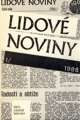 kniha Lidové noviny 1988, SNTL 1990