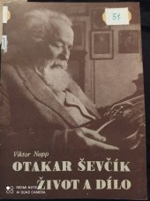 kniha Profesor Otakar Ševčík život a dílo, s.n. 1948