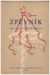 kniha Zpěvník pro 6. a 7. postupný ročník, SPN 1957