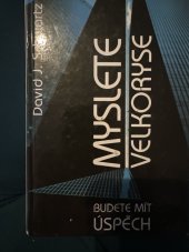 kniha Myslete velkoryse Budete mít uspech, Pragma 1980