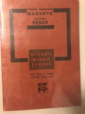 kniha Otevřít Rusko Evropě dvě stati k ruské otázce v roce 1922, H & H 1992