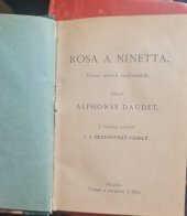 kniha Rosa a Nineta Obraz mravů současných, J. Otta  1898