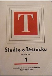 kniha Studie o Těšínsku. 1. sv., Vlastivědný ústav okresu Karviná 1972