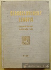 kniha Československý lékopis, Státní zdravotnické nakladatelství 1954